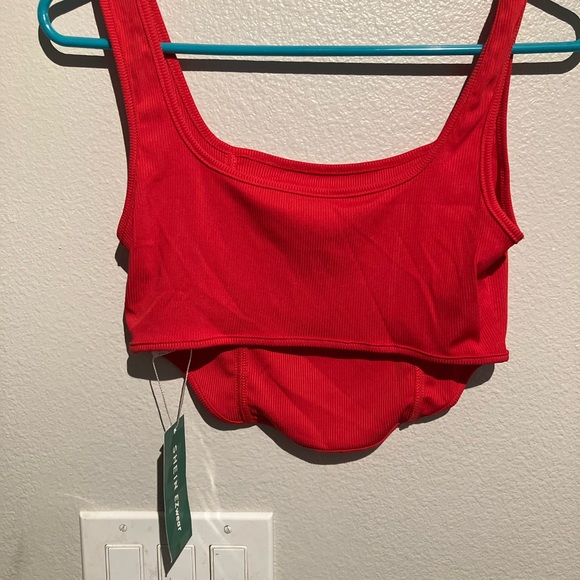 Red, SHEIN, crop top, women’s - Picture 3 of 3